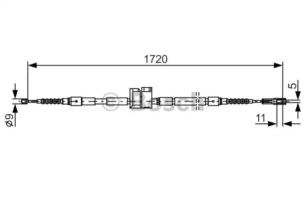 Трос BOSCH 1 987 477 882 (BC756)