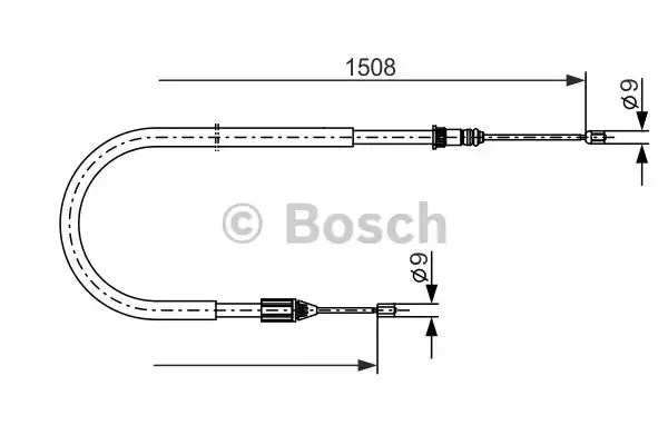 Трос BOSCH 1 987 477 890 (BC672)