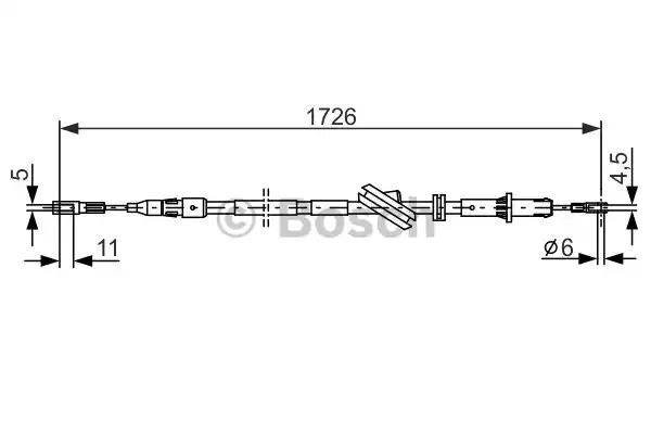 Трос BOSCH 1 987 477 897 (BC678)