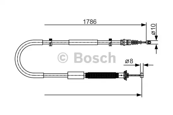 Трос BOSCH 1 987 477 910 (BC690)