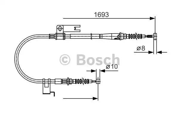 Трос BOSCH 1 987 477 917 (BC697)