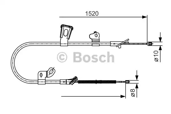 Трос BOSCH 1 987 477 918 (BC698)