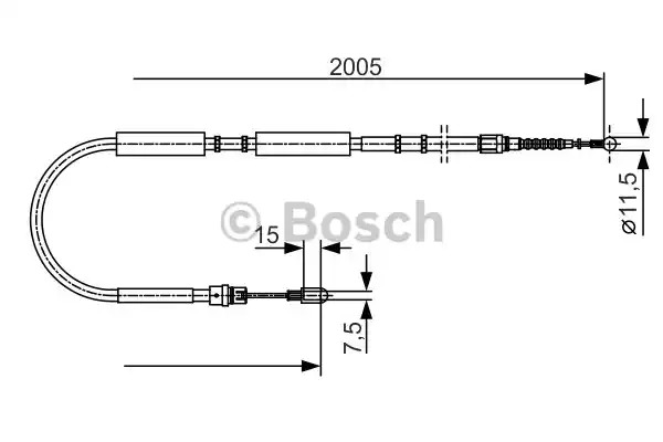 Трос BOSCH 1 987 477 923 (BC703)