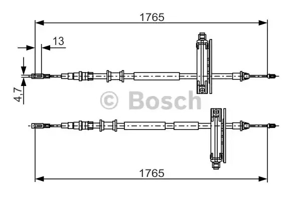 Трос BOSCH 1 987 477 933 (BC767)