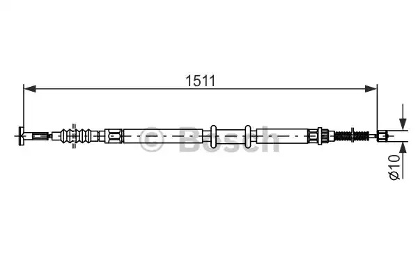 Трос BOSCH 1 987 477 968 (BC802)