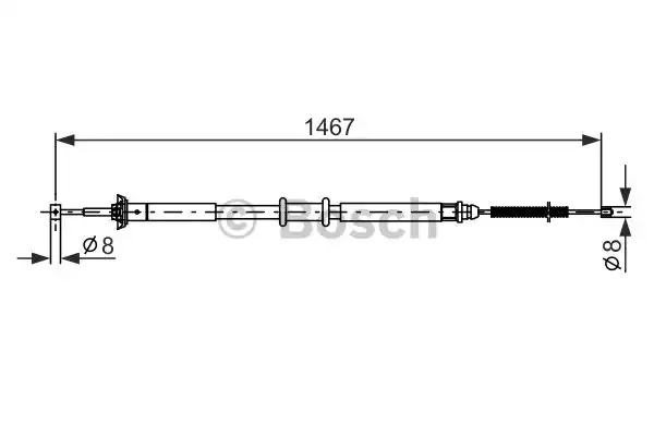 Трос BOSCH 1 987 477 972 (BC806)