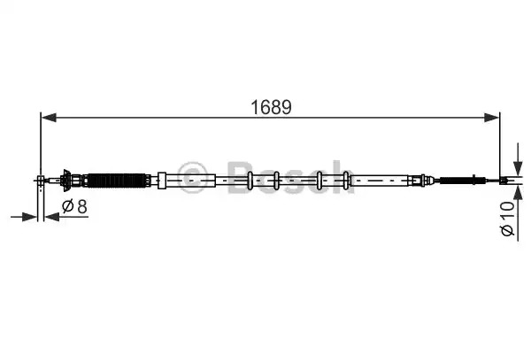 Трос BOSCH 1 987 477 975 (BC809)