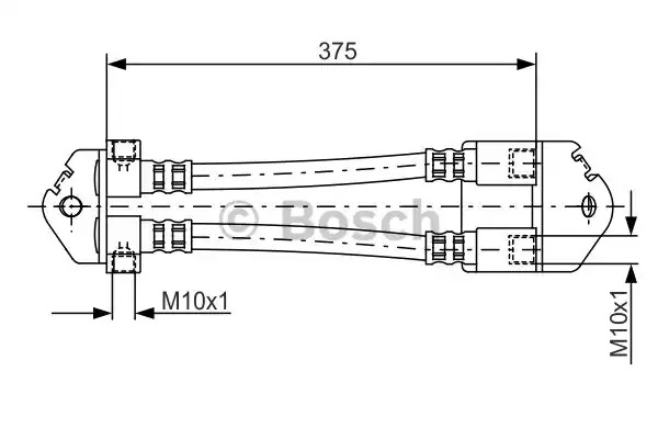 Шлангопровод BOSCH 1 987 481 072 (BH964)