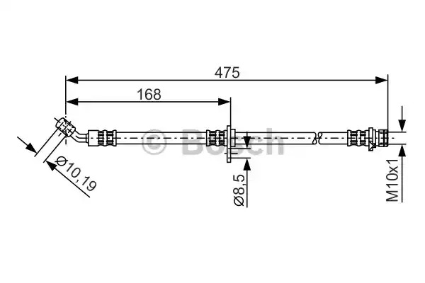 Шлангопровод BOSCH 1 987 481 327 (BH1219)