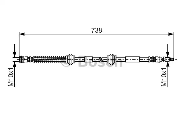 Шлангопровод BOSCH 1 987 481 370 (BH1262)