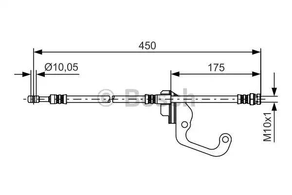 Шлангопровод BOSCH 1 987 481 377 (BH1265)