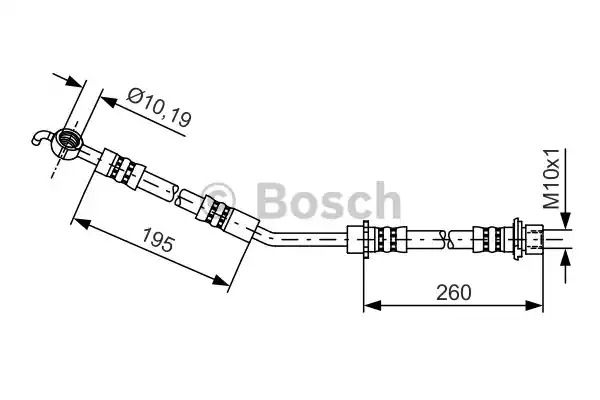 Шлангопровод BOSCH 1 987 481 407 (BH1295)