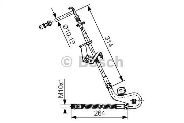 Шлангопровод BOSCH 1 987 481 427 (BH1315)