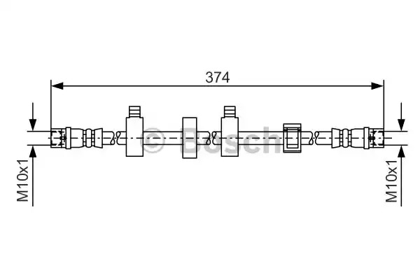 Шлангопровод BOSCH 1 987 481 539 (BH1423)