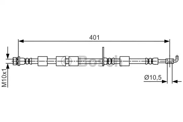 Шлангопровод BOSCH 1 987 481 701 (BH1585)