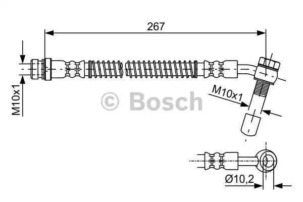 Шлангопровод BOSCH 1 987 481 757 (BH1641)