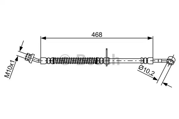 Шлангопровод BOSCH 1 987 481 861 (BH1745)