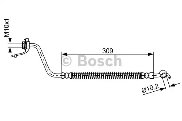 Шлангопровод BOSCH 1 987 481 877 (BH1761)