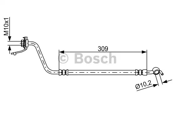 Шлангопровод BOSCH 1 987 481 878 (BH1762)