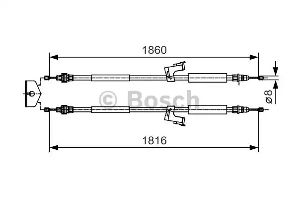 Трос BOSCH 1 987 482 019 (BC913)