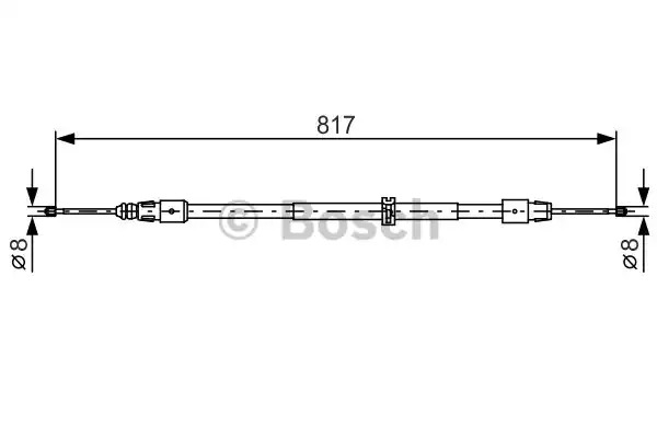 Трос BOSCH 1 987 482 024 (BC918)