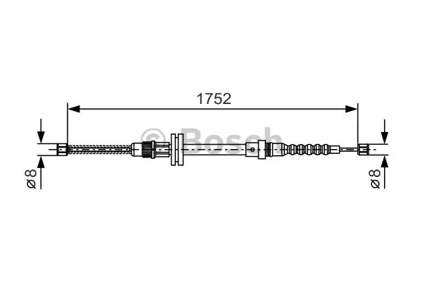 Трос BOSCH 1 987 482 044 (BC938)