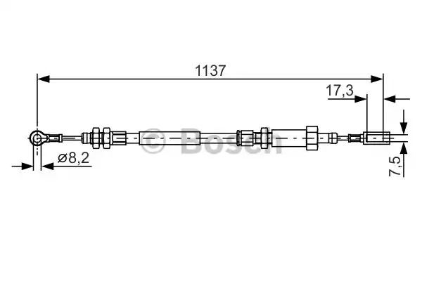 Трос BOSCH 1 987 482 046 (BC940)