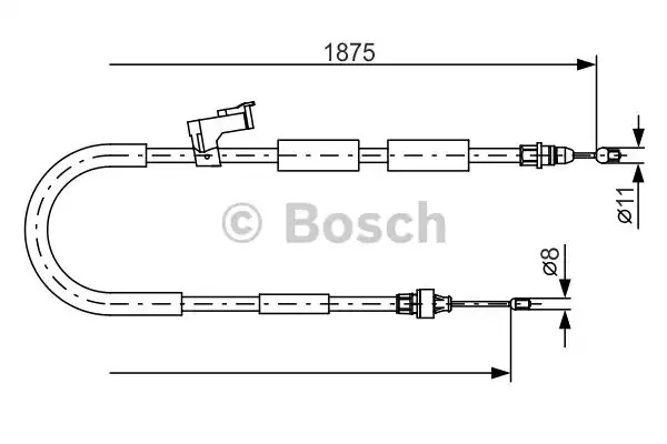 Трос BOSCH 1 987 482 057 (BC951)