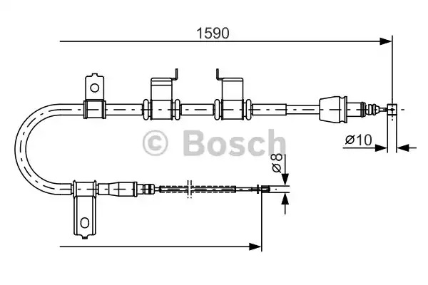 Трос BOSCH 1 987 482 072 (BC966)