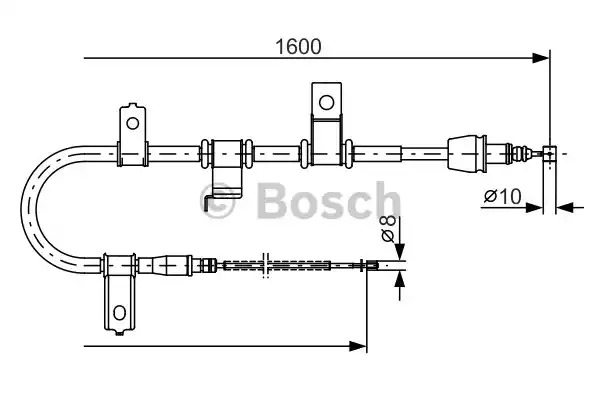 Трос BOSCH 1 987 482 073 (BC967)