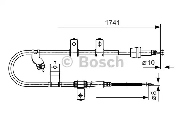 Трос BOSCH 1 987 482 076 (BC970)