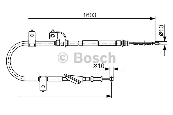 Трос BOSCH 1 987 482 080 (BC974)