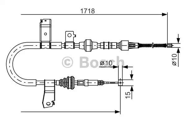 Трос BOSCH 1 987 482 086 (BC980)