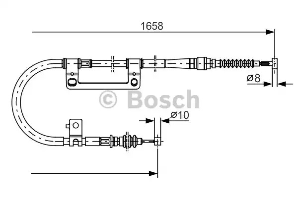 Трос BOSCH 1 987 482 100 (BC994)