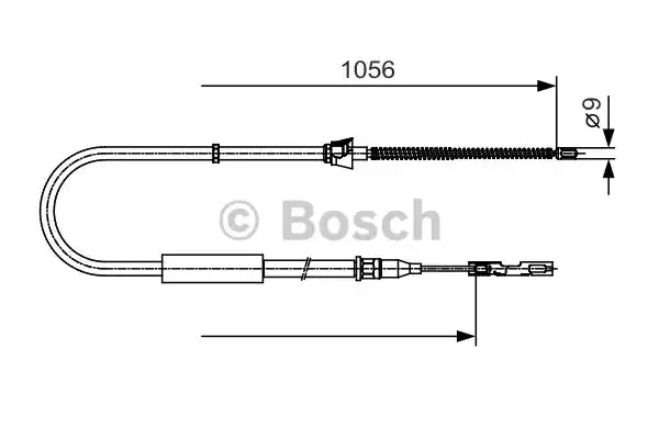 Трос BOSCH 1 987 482 125 (BC1019)