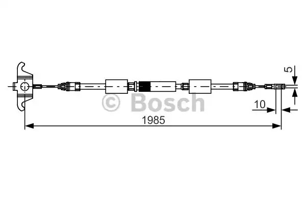 Трос BOSCH 1 987 482 128 (BC1022)