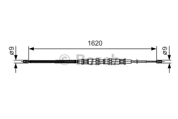 Трос BOSCH 1 987 482 129 (BC1023)