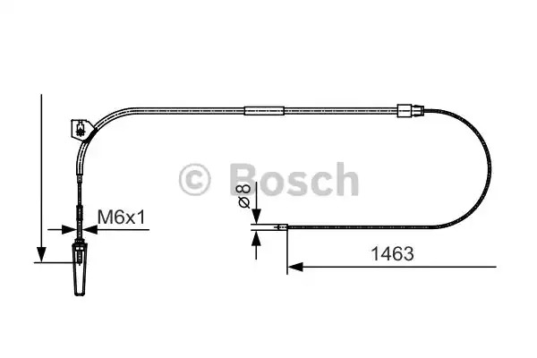 Трос BOSCH 1 987 482 130 (BC1024)