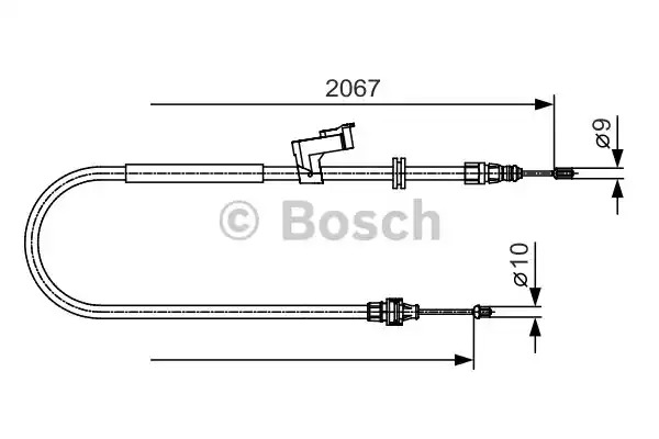 Трос BOSCH 1 987 482 134 (BC1028)