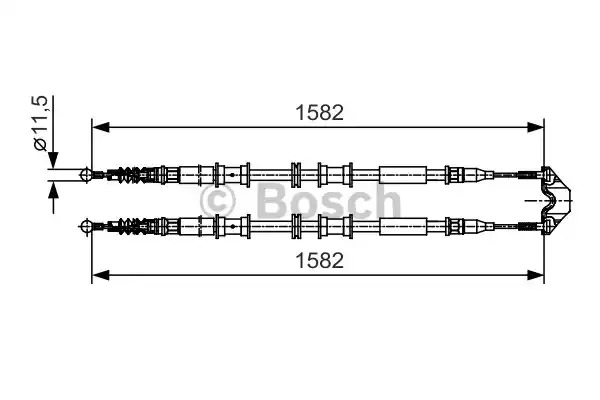 Трос BOSCH 1 987 482 138 (BC1032)