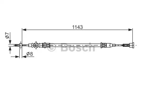 Трос BOSCH 1 987 482 139 (BC1033)