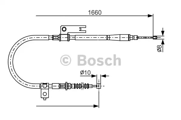 Трос BOSCH 1 987 482 153 (BC1047)