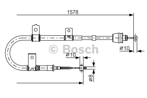 Трос BOSCH 1 987 482 167 (BC1061)