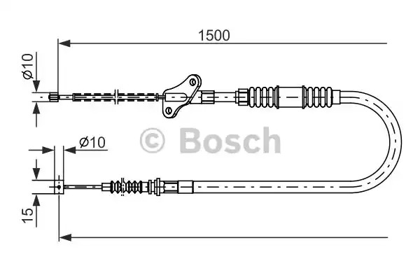 Трос BOSCH 1 987 482 170 (BC1064)