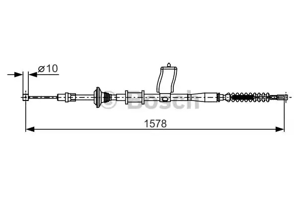 Трос BOSCH 1 987 482 173 (BC1067)