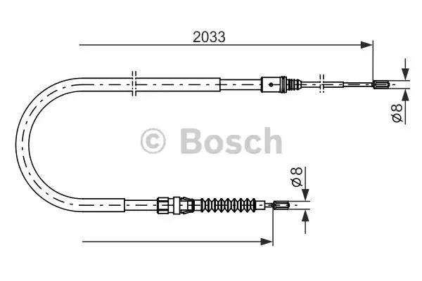 Трос BOSCH 1 987 482 190 (BC1084)