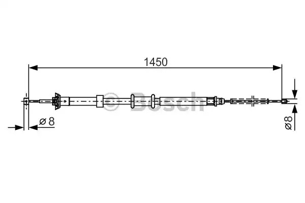 Трос BOSCH 1 987 482 199 (BC1093)