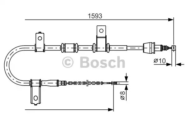 Трос BOSCH 1 987 482 224 (BC1117)