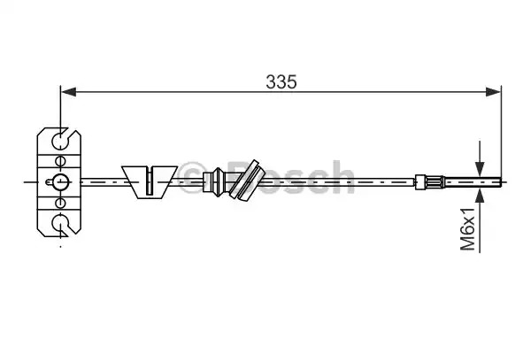 Трос BOSCH 1 987 482 225 (BC1118)