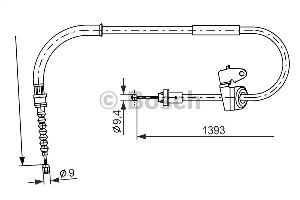 Трос BOSCH 1 987 482 227 (BC2227)